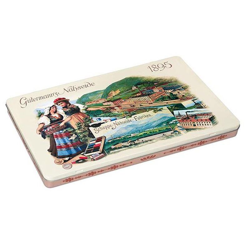 1895 Nostalgic Tin Sew-All Thread Set [ 100m | 48 pieces | 22 x 19 x 2 cm ] | Gütermann creativ,  image number 4