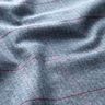 Coat fabric cotton mix herringbone and check – light blue/burgundy,  thumbnail number 2
