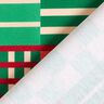 Decor Fabric Half Panama modern shapes – juniper green/dark red,  thumbnail number 4