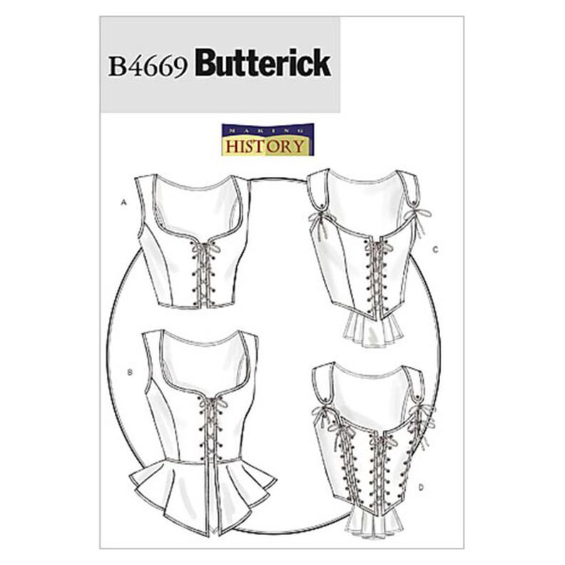 Laced Corsets, Butterick 4669 | 14 - 20,  image number 1