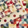 Decor Fabric Tapestry Fabric retro shapes – light beige/carmine,  thumbnail number 5