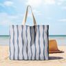 Decor Fabric Half Panama wavy stripes – blue,  thumbnail number 8