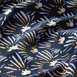 Fireworks swimsuit fabric – navy blue, 