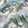 Decor Fabric Tapestry Fabric Winter Landscape – ivory/light turquoise,  thumbnail number 2