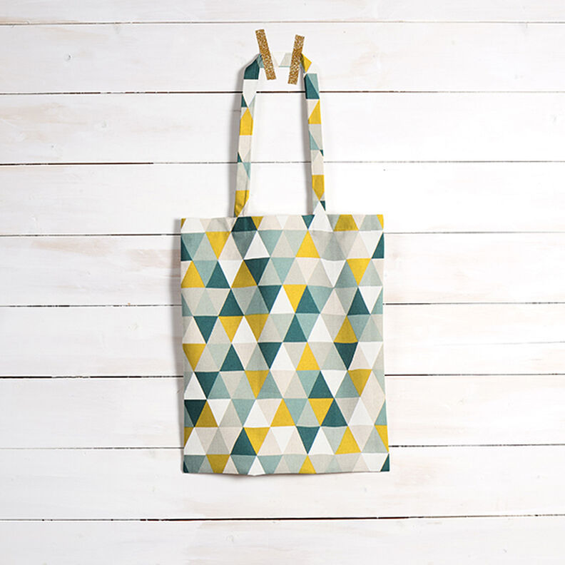 Half Panama Decor Fabric Triangles – green,  image number 6
