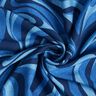 Viscose crepe waves – navy blue/royal blue,  thumbnail number 3