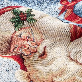 Panel Tapestry Fabric Lurex Christmas presents – blue/green, 