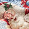 Panel Tapestry Fabric Lurex Christmas presents – blue/green,  thumbnail number 2