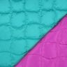 Quilted Fabric wavy squares – aqua blue/purple,  thumbnail number 4