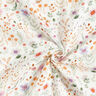 Double Gauze/Muslin Colourful Floral Meadow Digital Print – offwhite,  thumbnail number 3