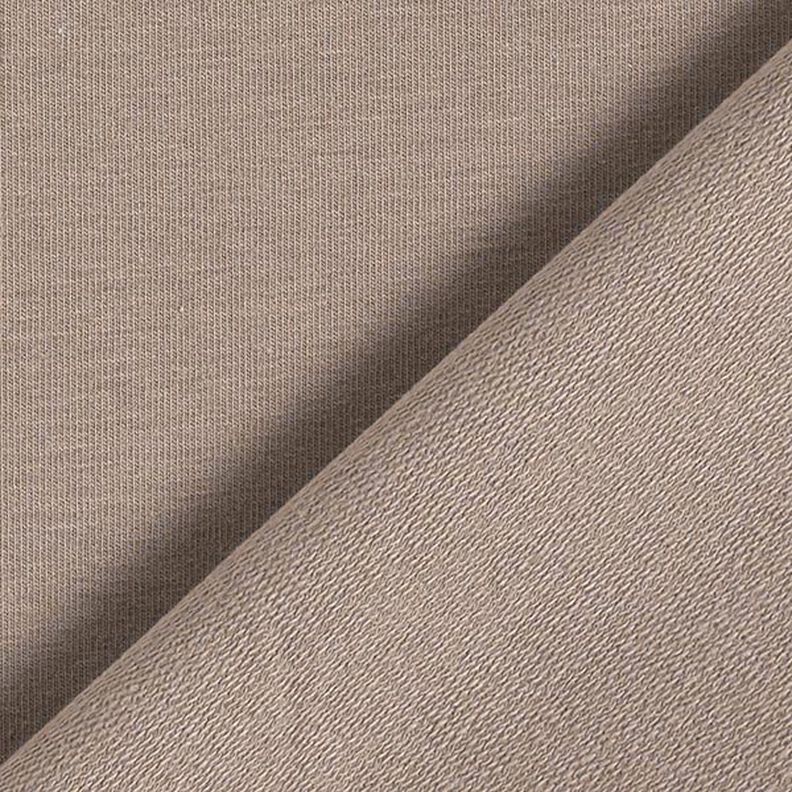 Light French Terry Plain – dark taupe,  image number 5