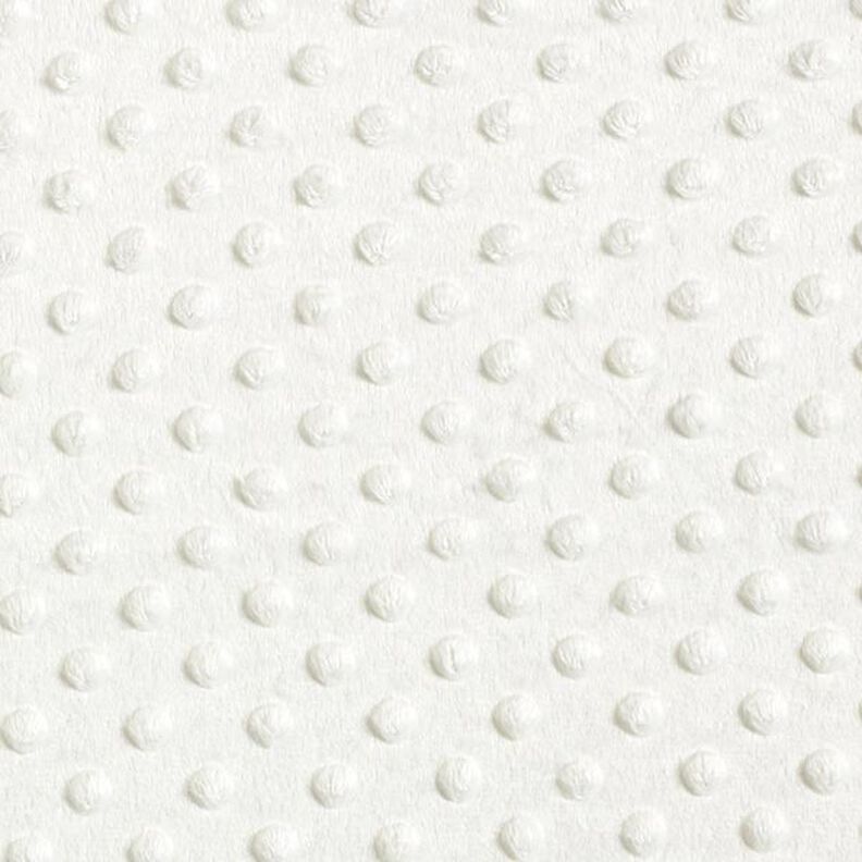 Cosy Fleece Embossed Dots – offwhite,  image number 1
