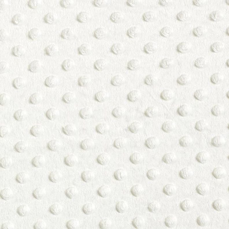 Cosy Fleece Embossed Dots – offwhite,  image number 1