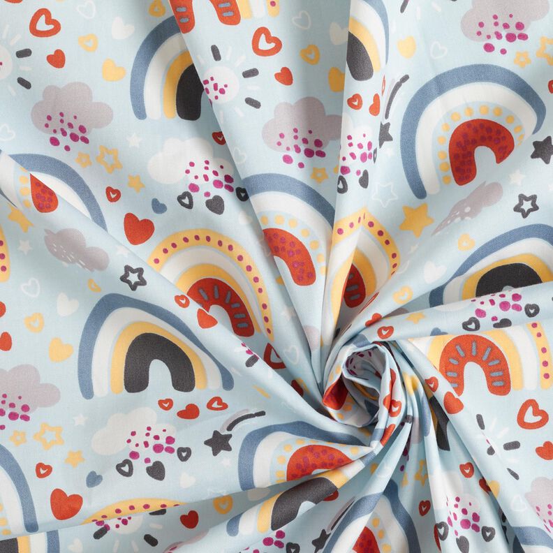 Poplin Rainbow – light blue,  image number 3