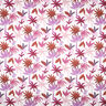 Palm trees cotton voile | Nerida Hansen – white/grape,  thumbnail number 1