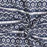 Cotton Poplin Norwegian pattern – midnight blue,  thumbnail number 3