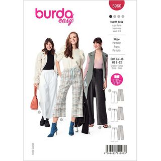 Trousers | Burda 5960 | 34-48, 