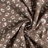 Double Gauze/Muslin large leopard pattern – dark taupe/white,  thumbnail number 3