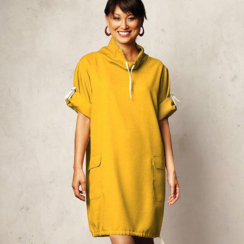 Cotton Fleece Plain – curry yellow, image number 7