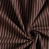 Blouse Fabric Cotton Blend wide Stripes – dark brown/offwhite,  thumbnail number 3