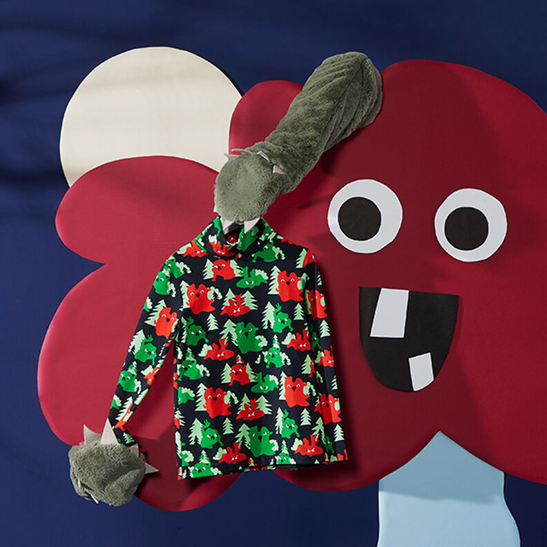 Cuffing Fabric Plain – olive,  image number 9