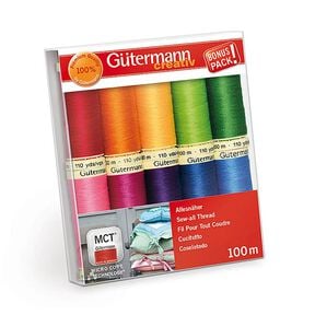 Sewing thread set Sew-all Thread - strong colours 3 | BONUS PACK! | Gütermann creativ, 