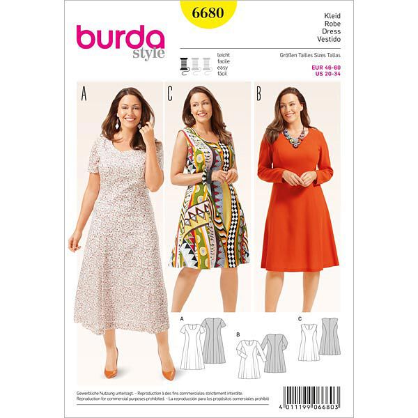 Dress, Burda 6680,  image number 1