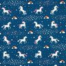 Decor Fabric Glow in the dark dancing unicorns – ocean blue/pink,  thumbnail number 11