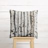 Decor Fabric Half Panama birch trunks – light grey,  thumbnail number 8