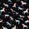 Cotton Jersey Rainbow Unicorns Digital Print | Poppy Fabrics – black,  thumbnail number 3