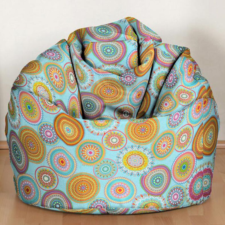 Outdoor Fabric Canvas Mandalas – turquoise,  image number 7