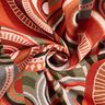 Decor Fabric Tapestry Fabric abstract semicircles – terracotta/green,  thumbnail number 3