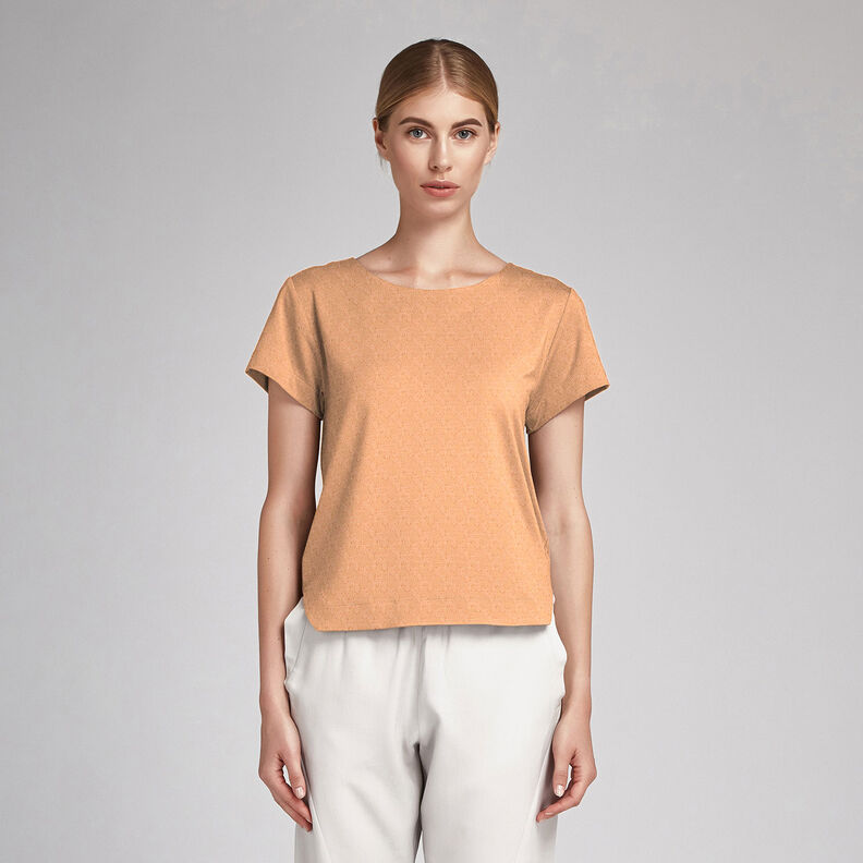 Houndstooth jacquard dobby – apricot,  image number 7