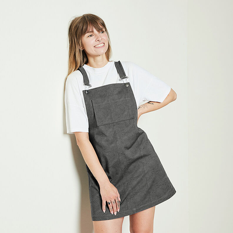 Chunky Corduroy pre-washed Plain – dark grey,  image number 10