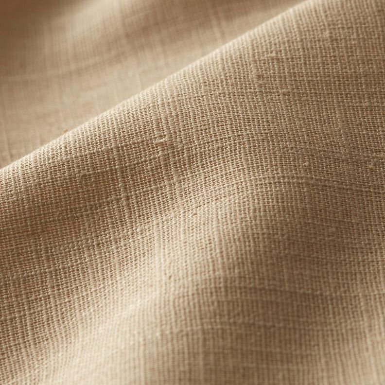 Linen fabric Ramie mix medium – almond,  image number 2
