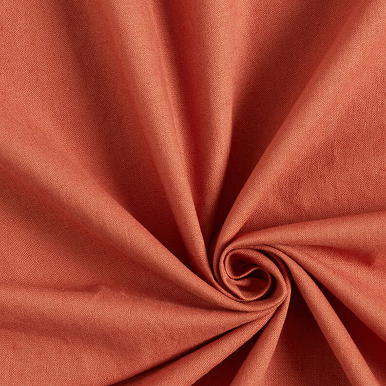 Linen Cotton Blend Plain – copper,  image number 1