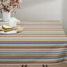 Tablecloth fabric Fine Stripes – white/blue,  thumbnail number 7