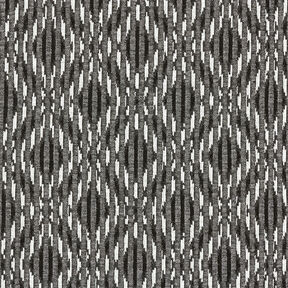 Lightweight knitted fabric, diamonds – black/white, 