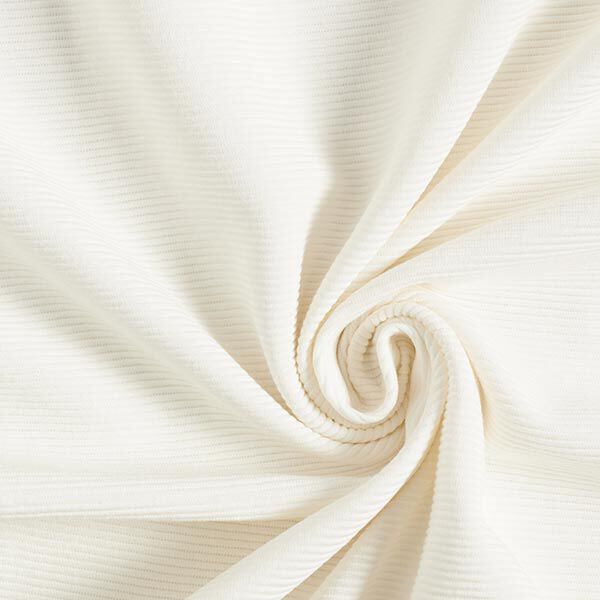 Ottoman ribbed jersey Plain – white,  image number 1