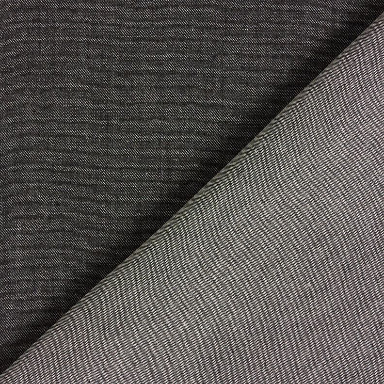 Lightweight cotton denim – black,  image number 3