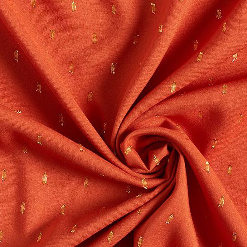 Glitter Droplets Viscose – terracotta,  image number 4