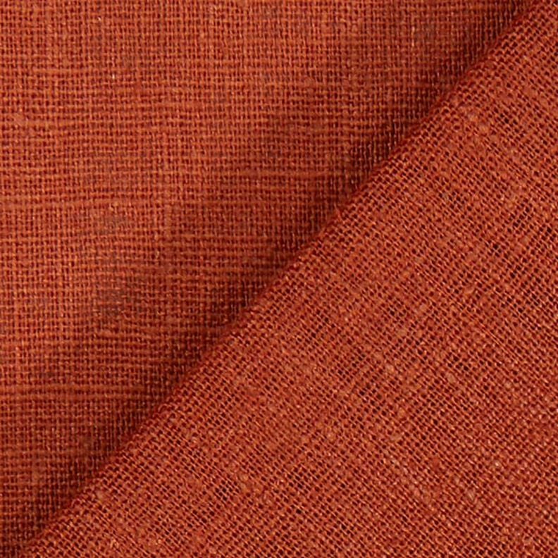 Linen fabric Ramie mix medium – terracotta,  image number 4