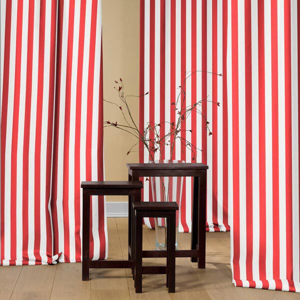 Stripes Cotton Twill 4 – red/white,  image number 6