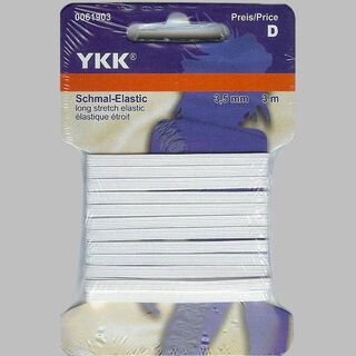 Long stretch elastic [3m] – white | YKK, 