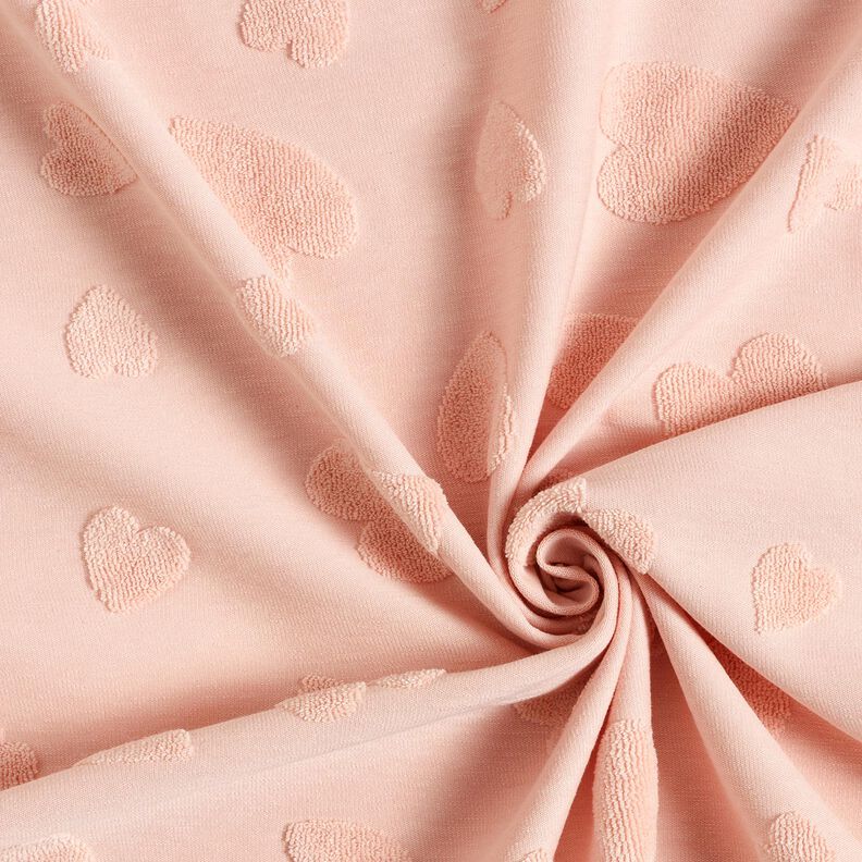 terry cloth jersey hearts – rosé,  image number 3