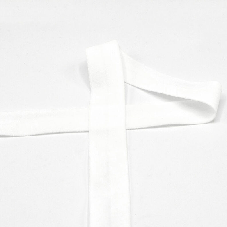 Elastic edging tape (folding elastic) matt [20 mm] – offwhite,  image number 1