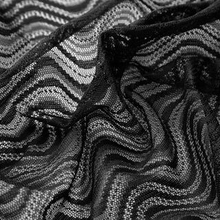 Lace wave pattern – black, 