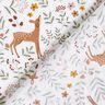 Cotton Poplin deer in the meadow – offwhite,  thumbnail number 4