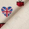 Decor Fabric Half Panama London – natural/red,  thumbnail number 4