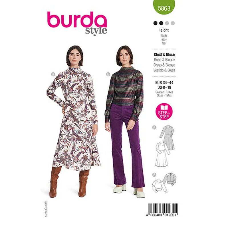 Dress / Blouse | Burda 5863 | 34-44,  image number 1